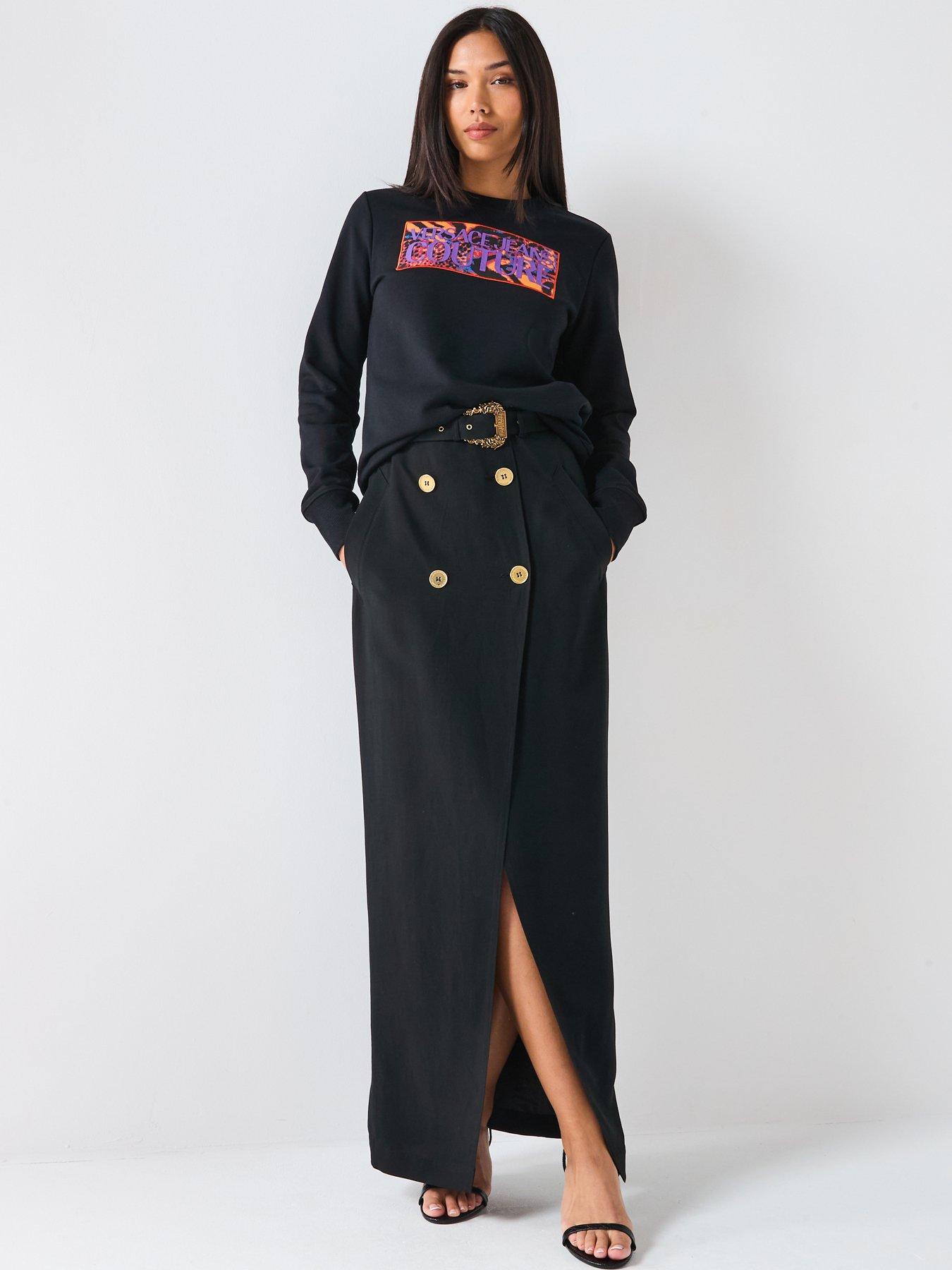 Image 3 of 6 of Versace Jeans Couture Crew Neck Sweatshirt - Black