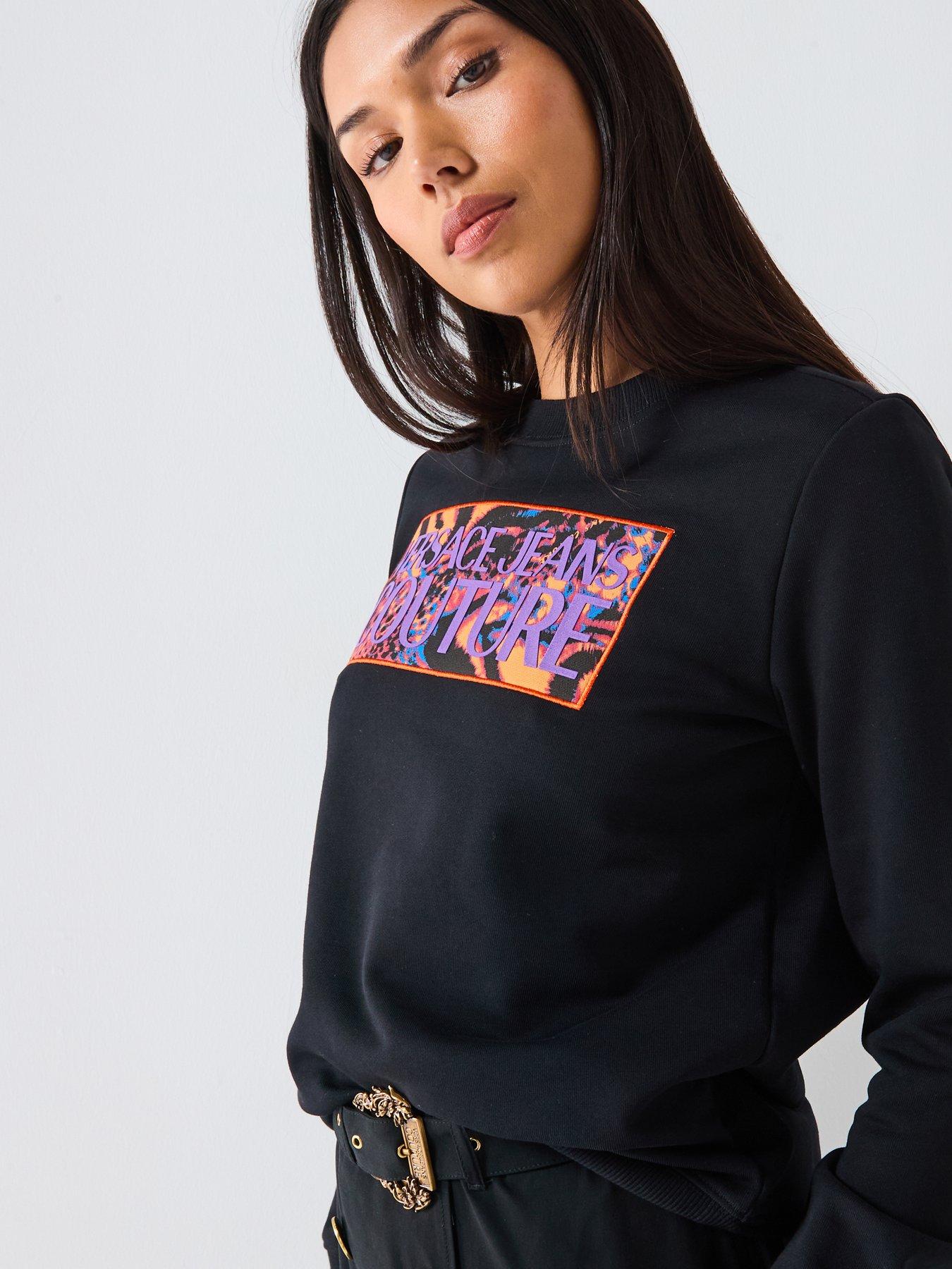 Image 4 of 6 of Versace Jeans Couture Crew Neck Sweatshirt - Black