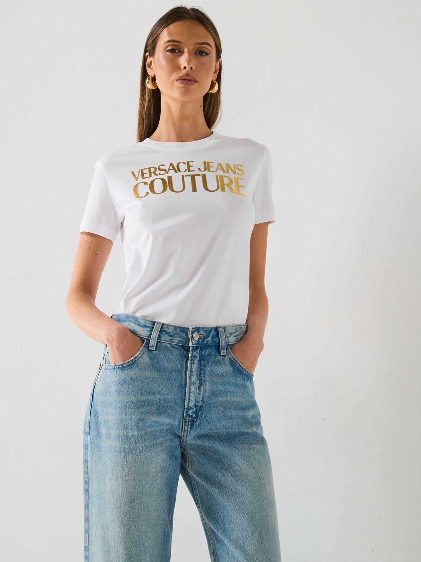 Versace Jeans Couture Large Logo T-Shirt - White