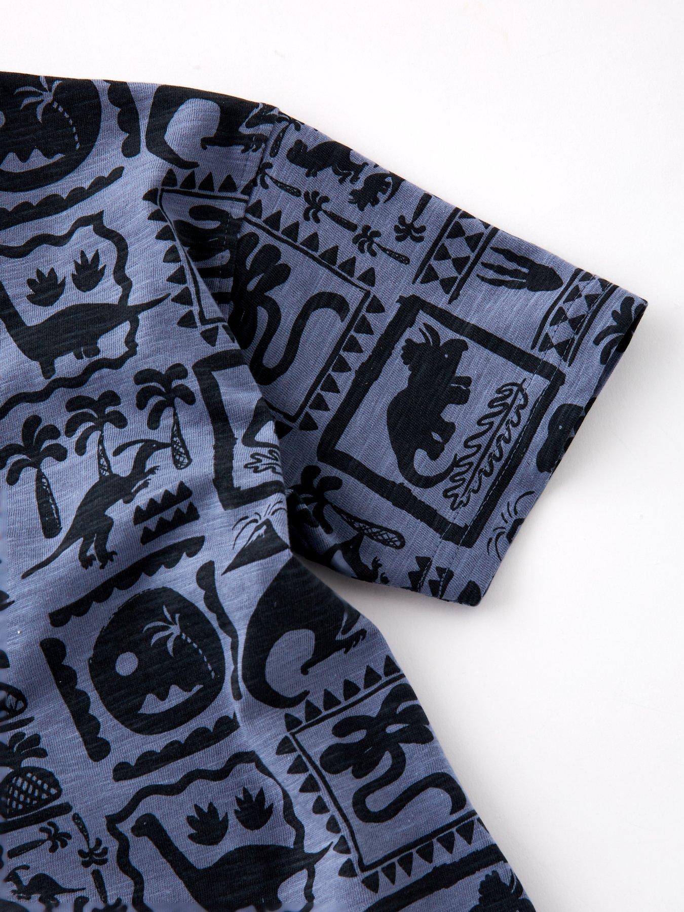 Image 4 of 4 of Mini V by Very Boys Dinosaur Printed T-Shirt - Mono