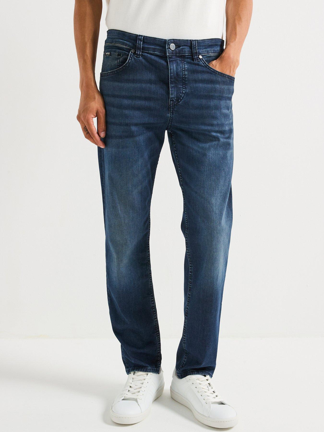 Image 1 of 6 of BOSS P-ReMaine Regular Fit Jeans - Dark Blue