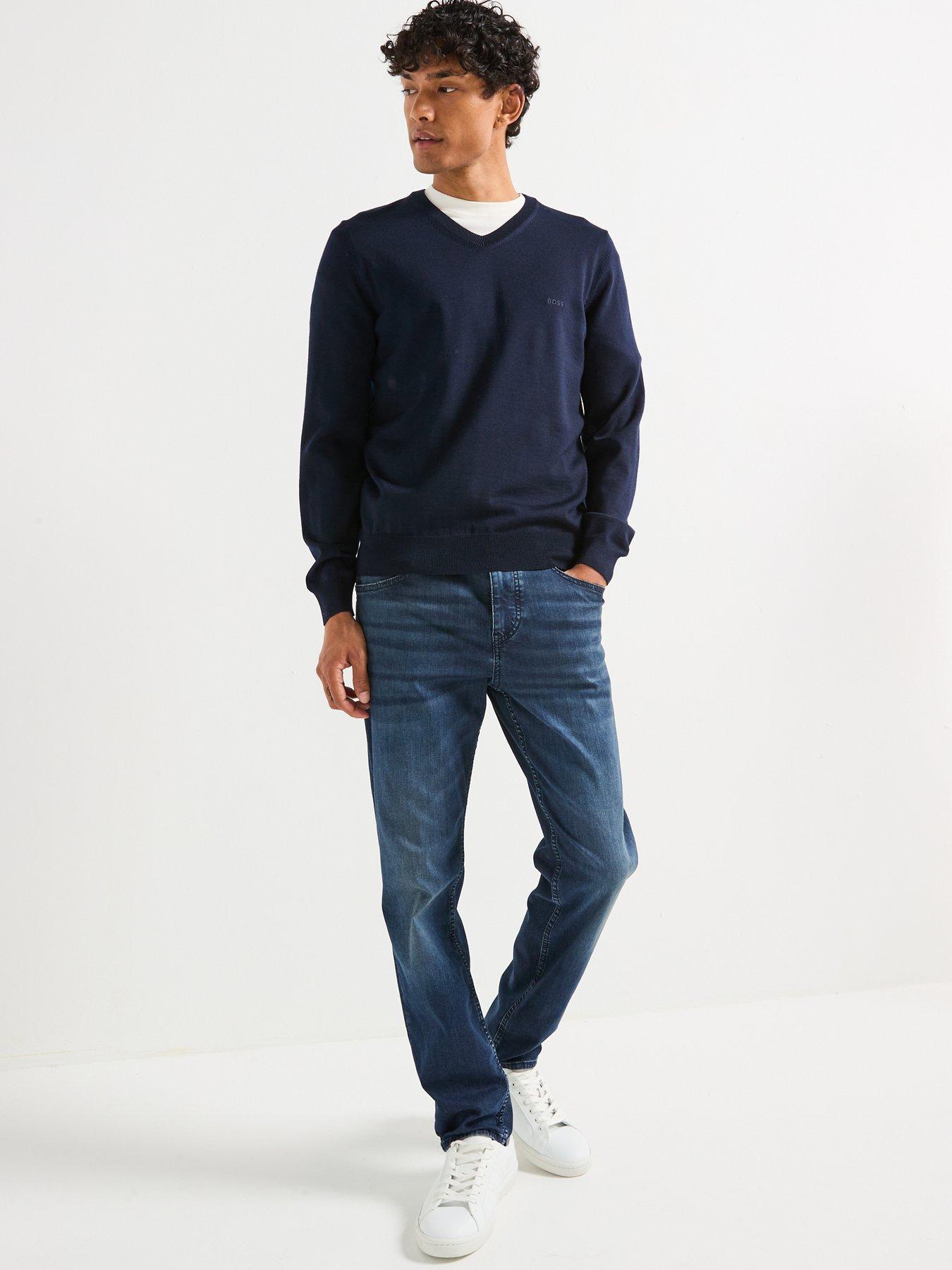 Image 3 of 6 of BOSS P-ReMaine Regular Fit Jeans - Dark Blue