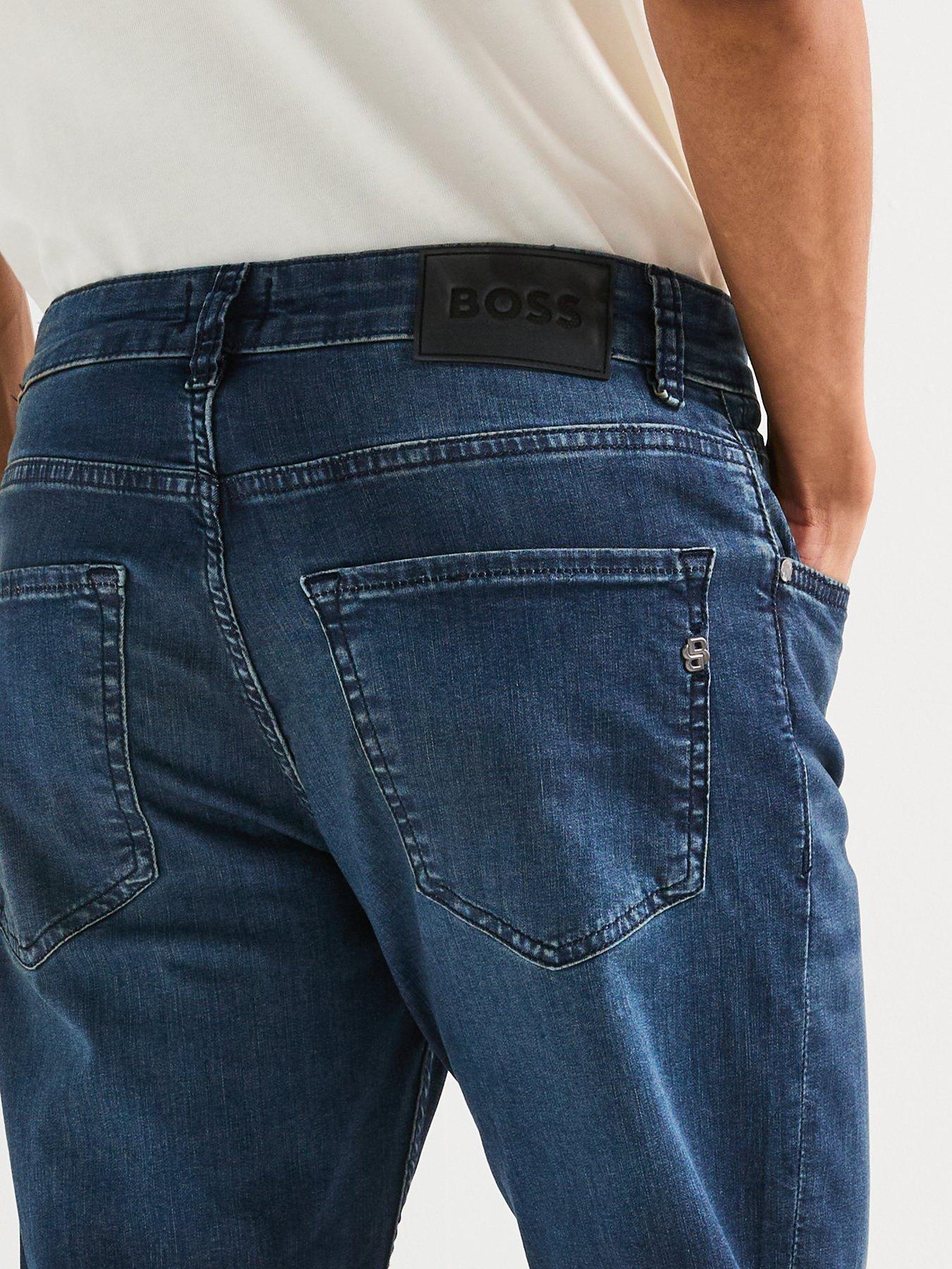 Image 5 of 6 of BOSS P-ReMaine Regular Fit Jeans - Dark Blue