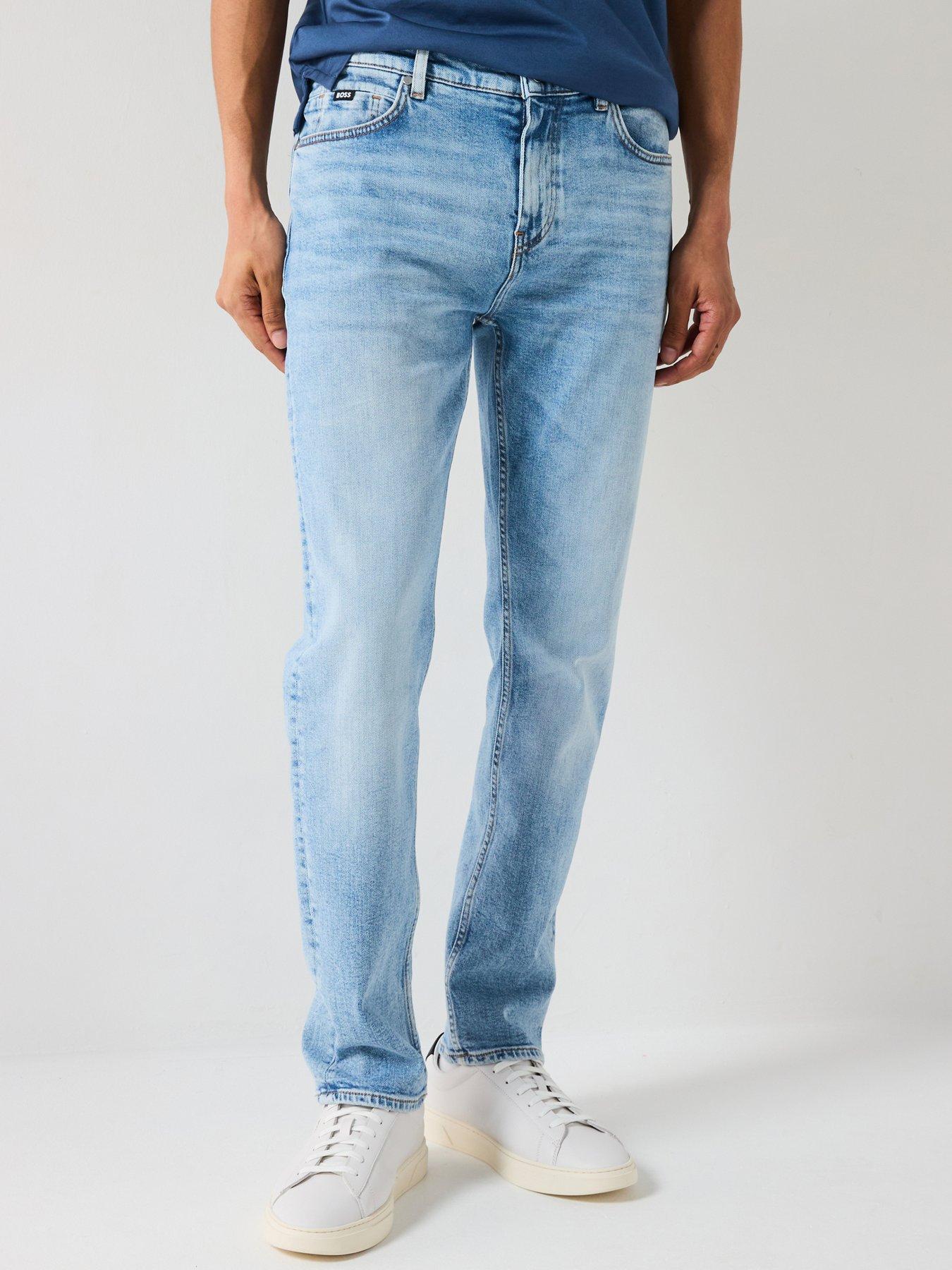 undefined C-Delaware Modern Authentic Slim Fit Jeans- Light Blue