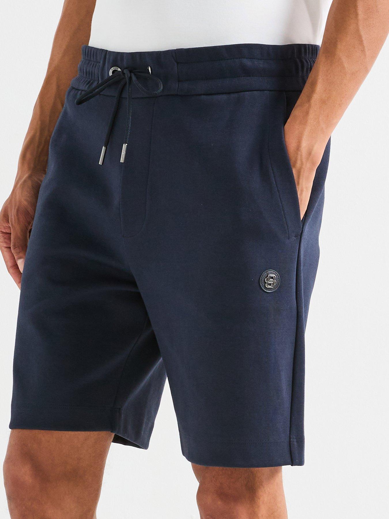 Image 4 of 5 of BOSS C-Leoni Regular Fit Jersey Shorts - Dark Blue
