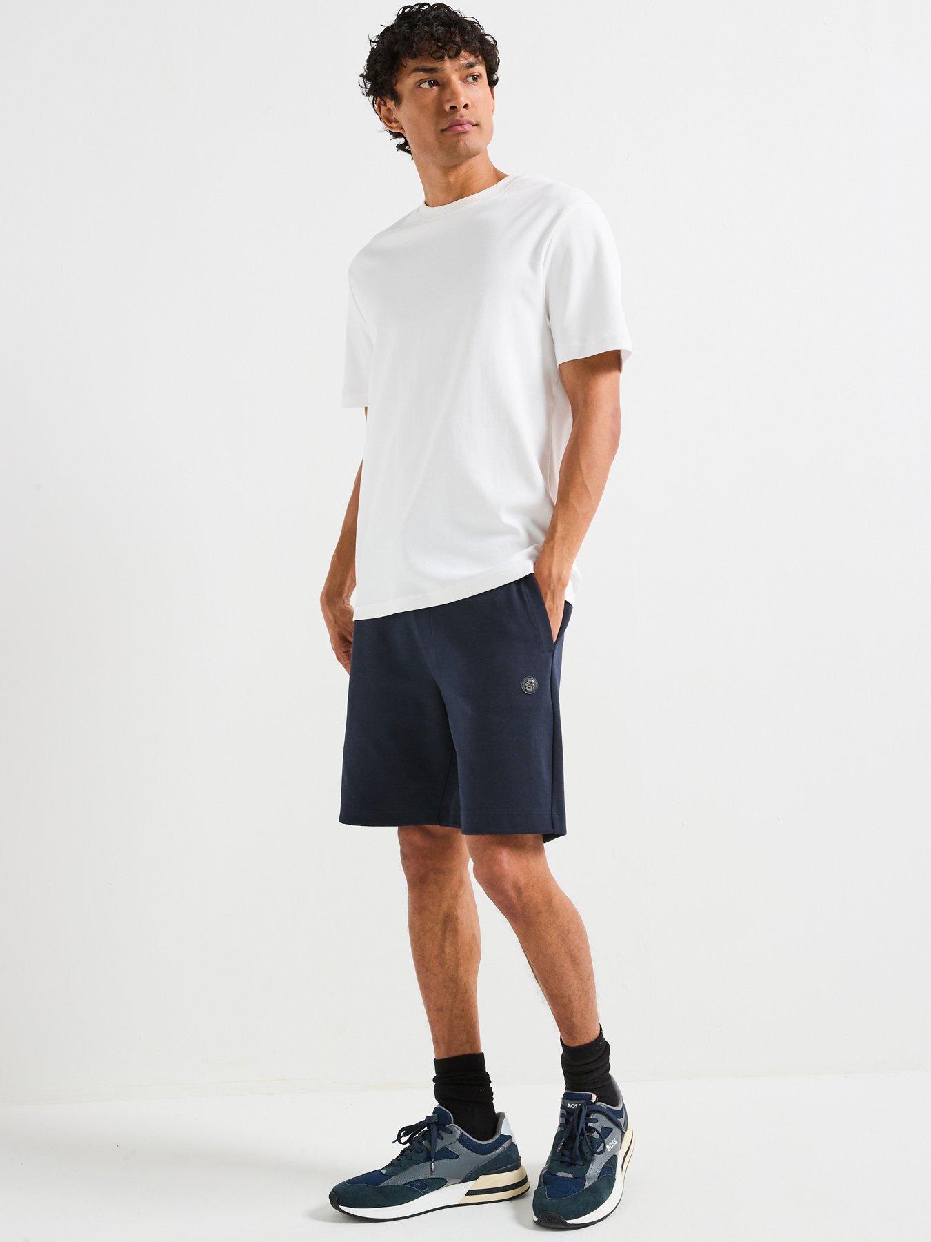 Image 5 of 5 of BOSS C-Leoni Regular Fit Jersey Shorts - Dark Blue