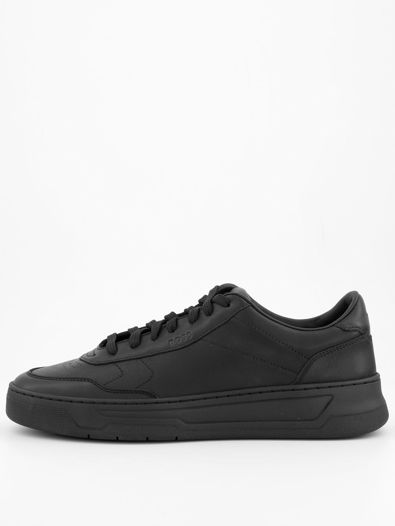 undefined Maltimore Tennis Leather Trainers - Black