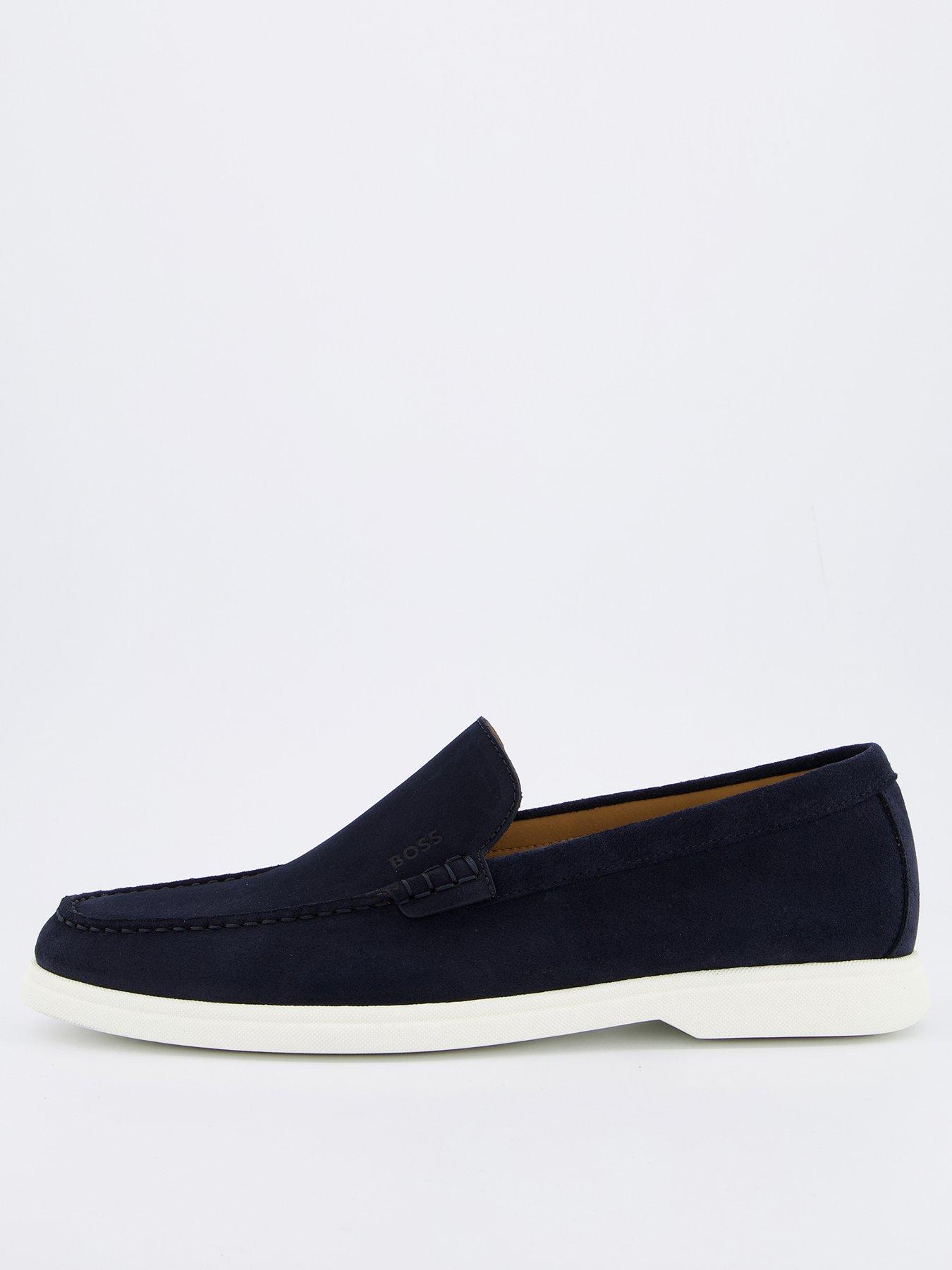 undefined Sienne Suede Loafers - Dark Blue
