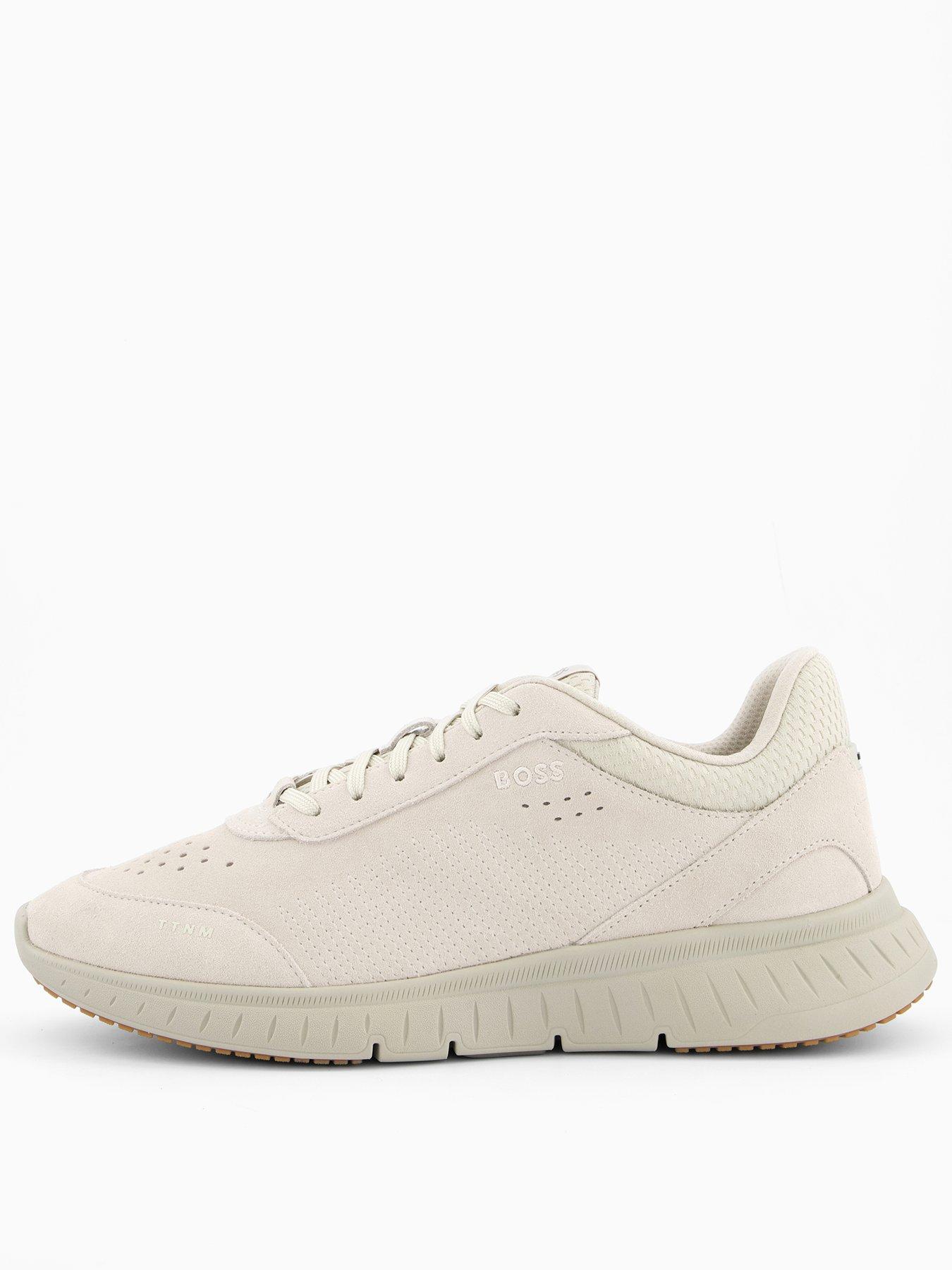 undefined C Ttnm Suede Running Trainers - Light Beige