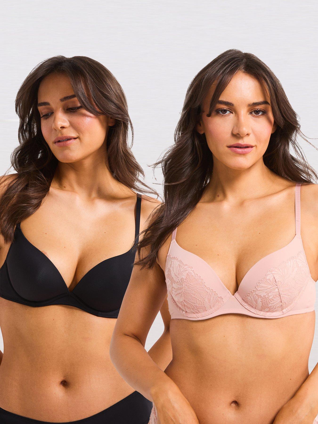 undefined Nadia 2pk Push Up Plunge Bra