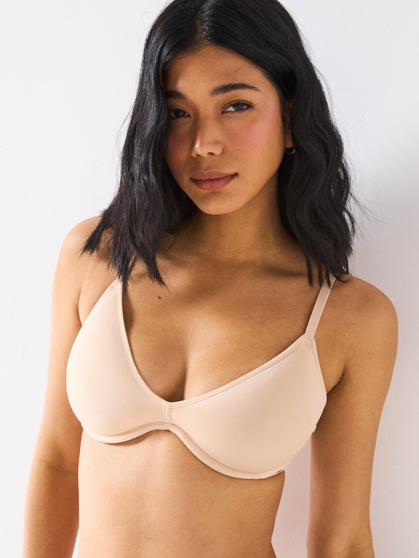 Image 4 of 5 of DORINA Noa Light Padded Spacer Plunge Uw Bra - Beige
