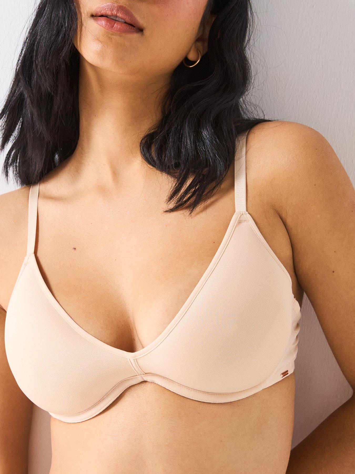Image 5 of 5 of DORINA Noa Light Padded Spacer Plunge Uw Bra - Beige