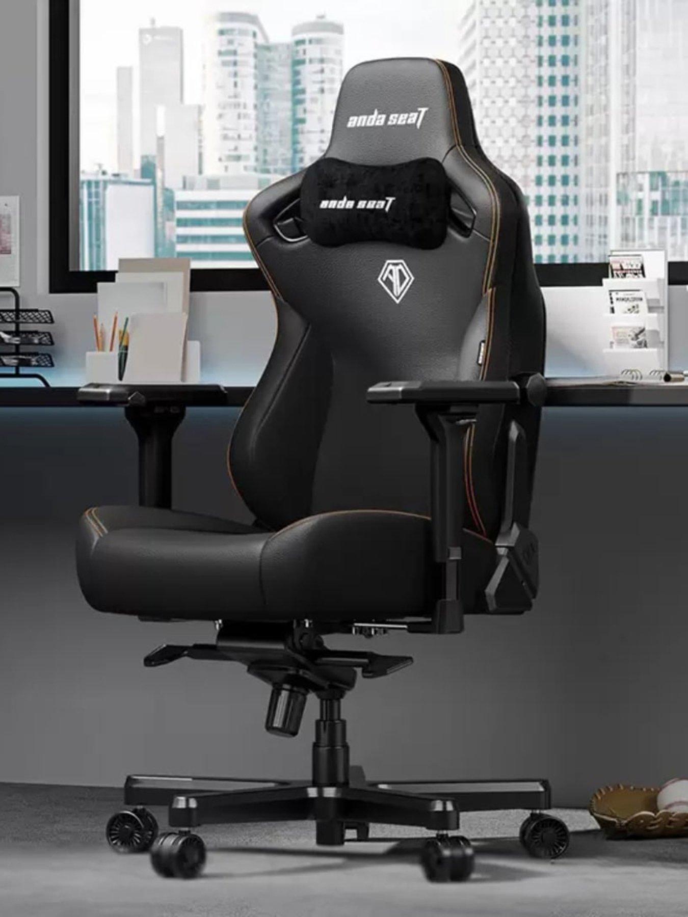 Product photograph of Andaseat Kaiser Series 3 Premium Gaming Chair Black from very.co.uk