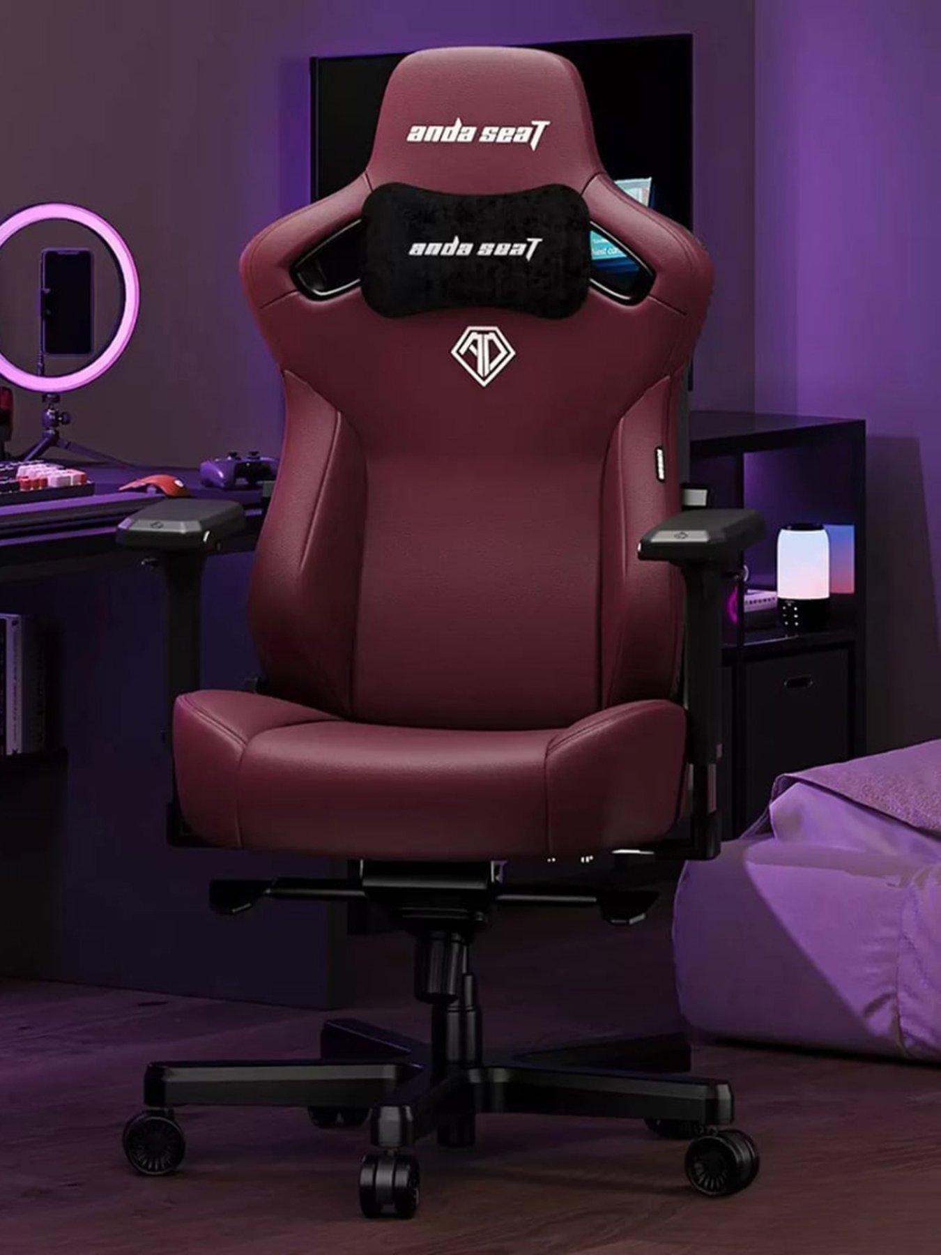 Product photograph of Andaseat Kaiser Series 3 Premium Gaming Chair Maroon from very.co.uk