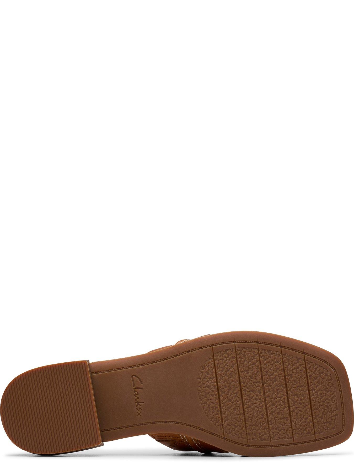 Image 5 of 7 of Clarks Ariany Leather Mule Sandal - Brown