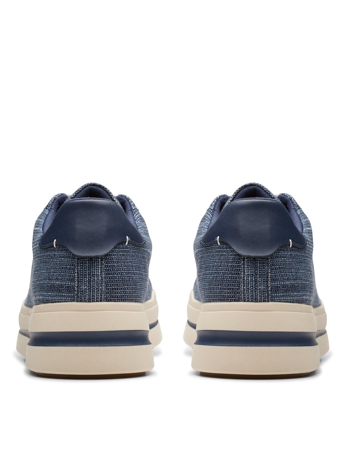 Image 3 of 7 of Clarks Audreigh Sun Textile Trainer - Navy