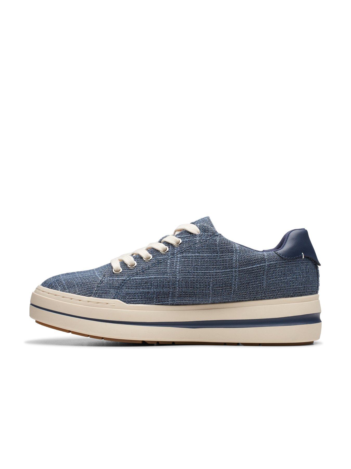 Image 6 of 7 of Clarks Audreigh Sun Textile Trainer - Navy