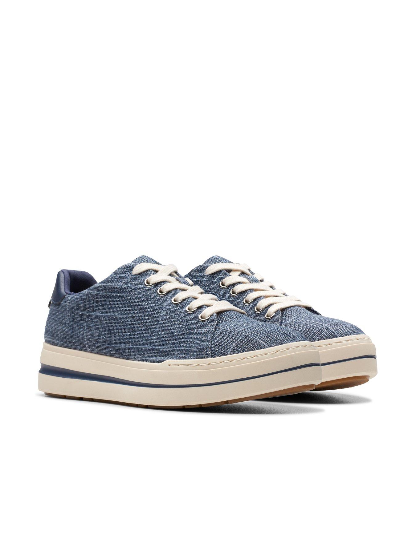 Image 7 of 7 of Clarks Audreigh Sun Textile Trainer - Navy