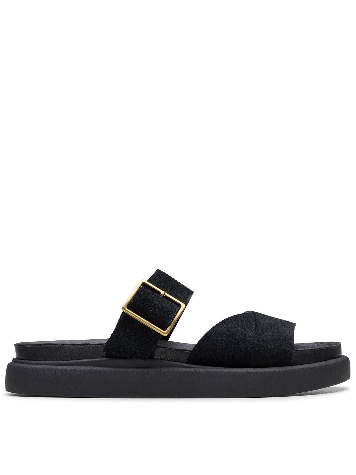 undefined Aristella Mule Suede Sandal - Black