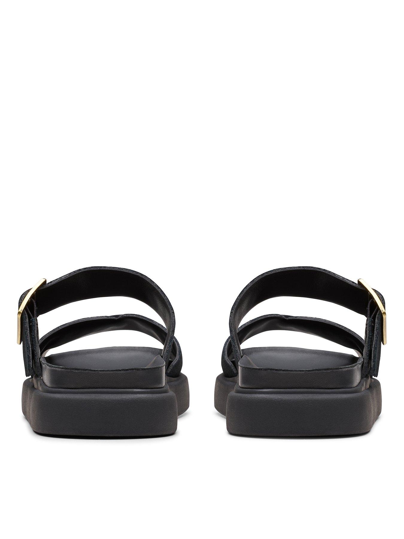 Clarks Aristella Mule Suede Sandal Black Very