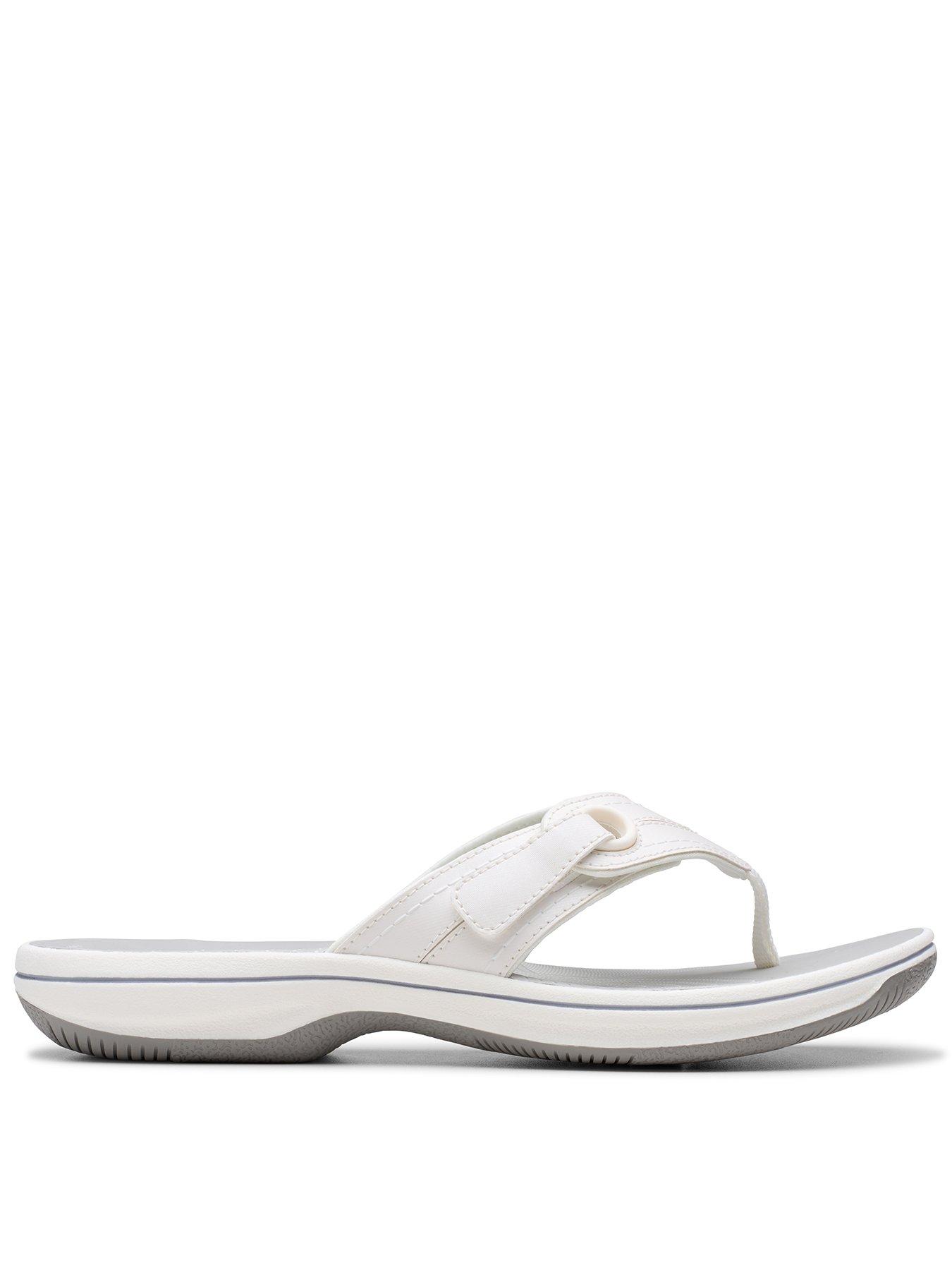 Clarks Brinkley Reyna Cushion Soft Sandal White Very