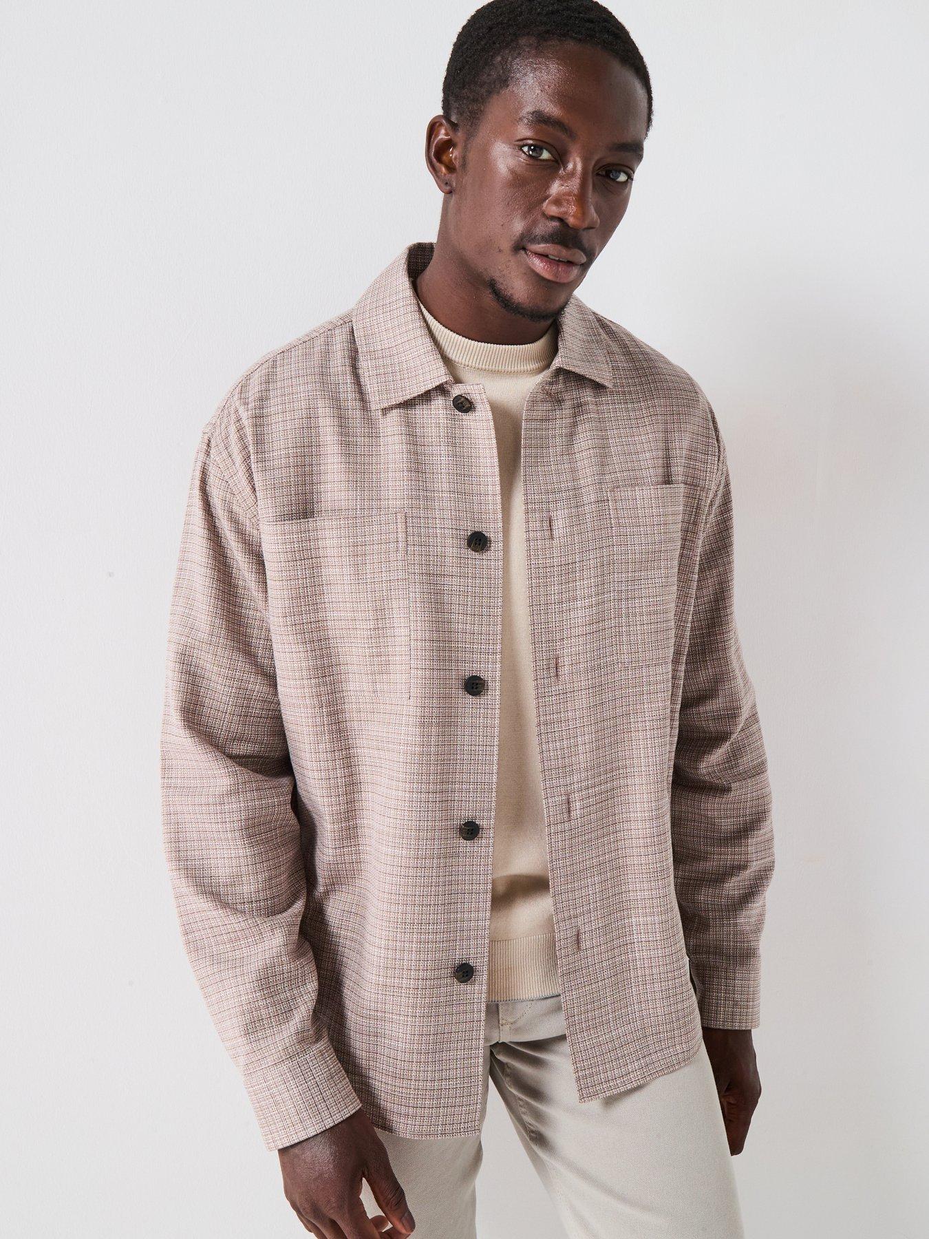 undefined Henry Relaxed Fit Overshirt - Sand Mix