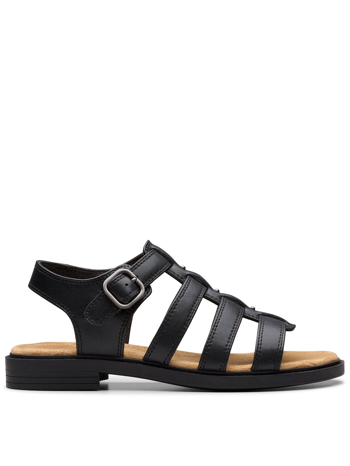 undefined Trivanni Lux Leather Gladiator Sandal - Black