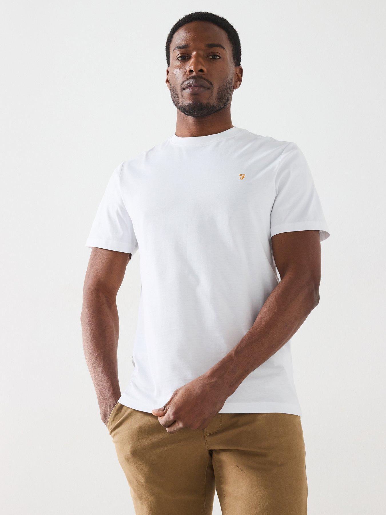 Farah: Danny Regular Fit Short Sleeve T-Shirt - White