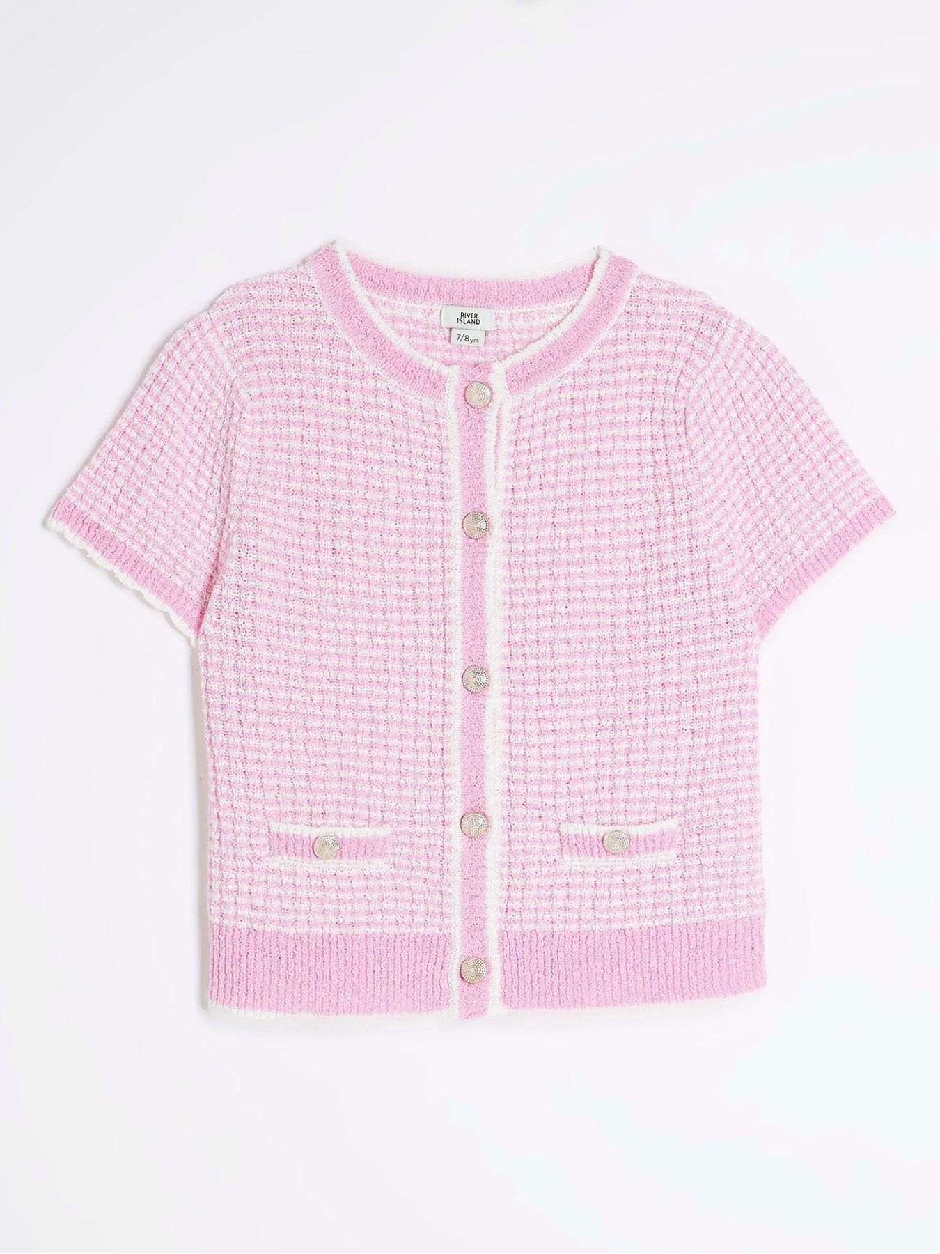 undefined Girls Boucle T-Shirt - Baby Pink