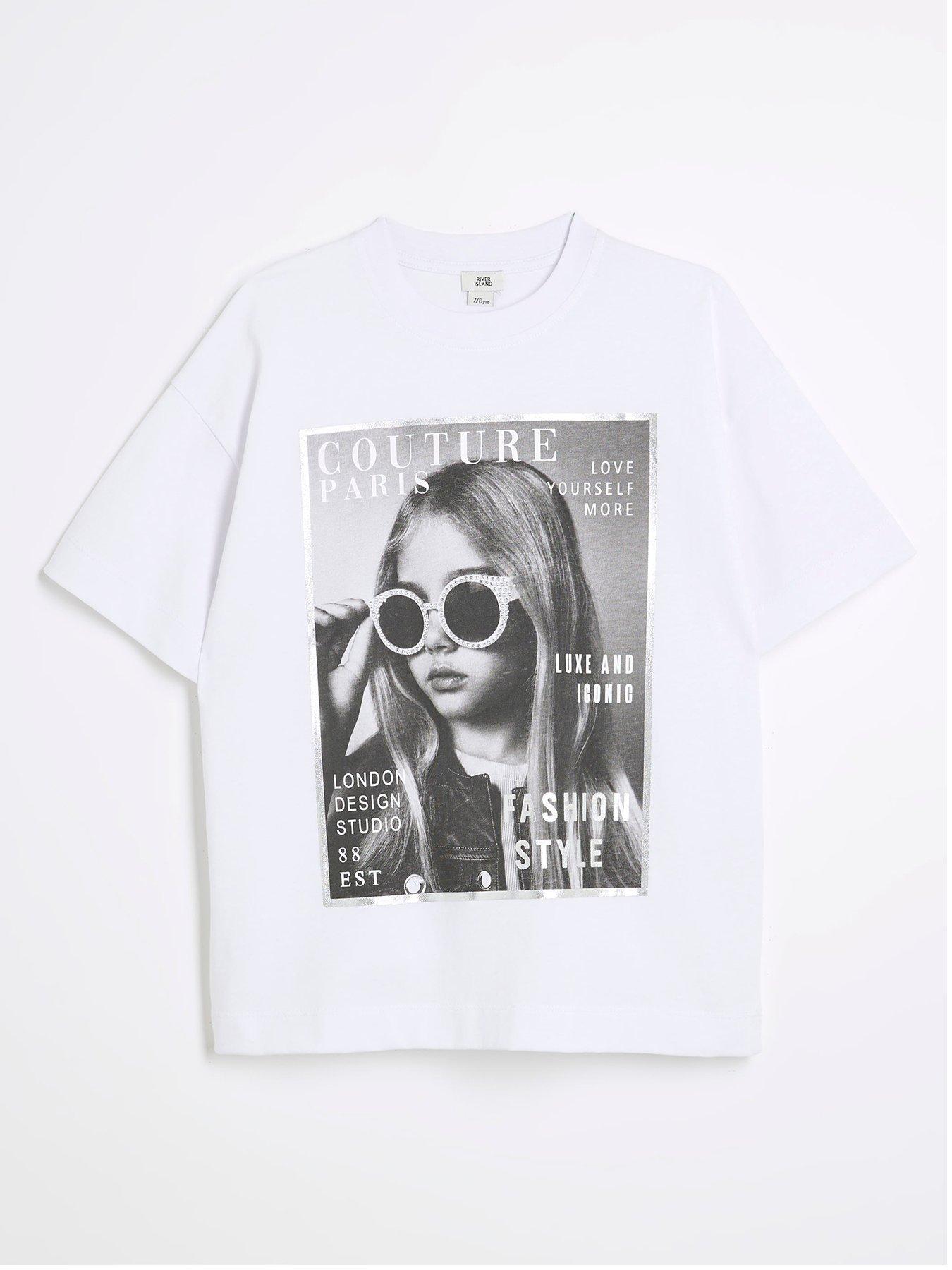 undefined Girls Fashion Icon T-Shirt - White