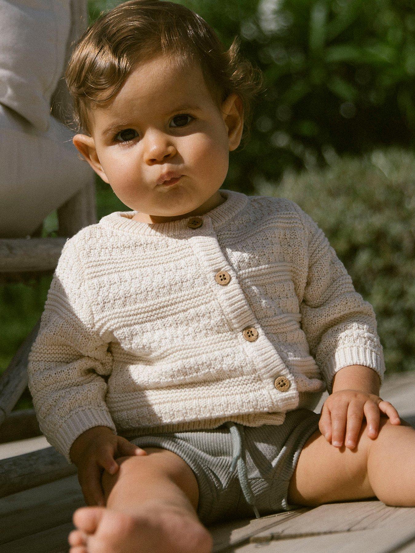 undefined Baby Boys Knitted Cardigan - Turtledove