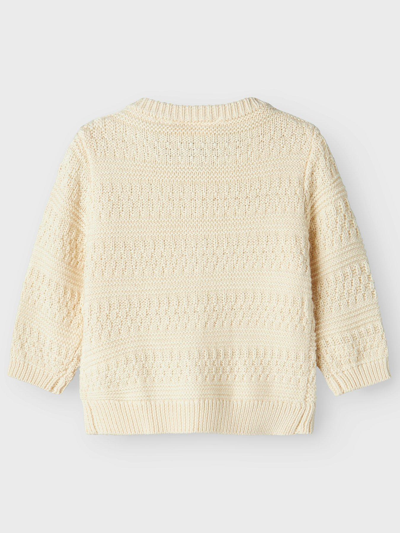 Image 2 of 4 of Lil Atelier Baby Boys Knitted Cardigan - Turtledove
