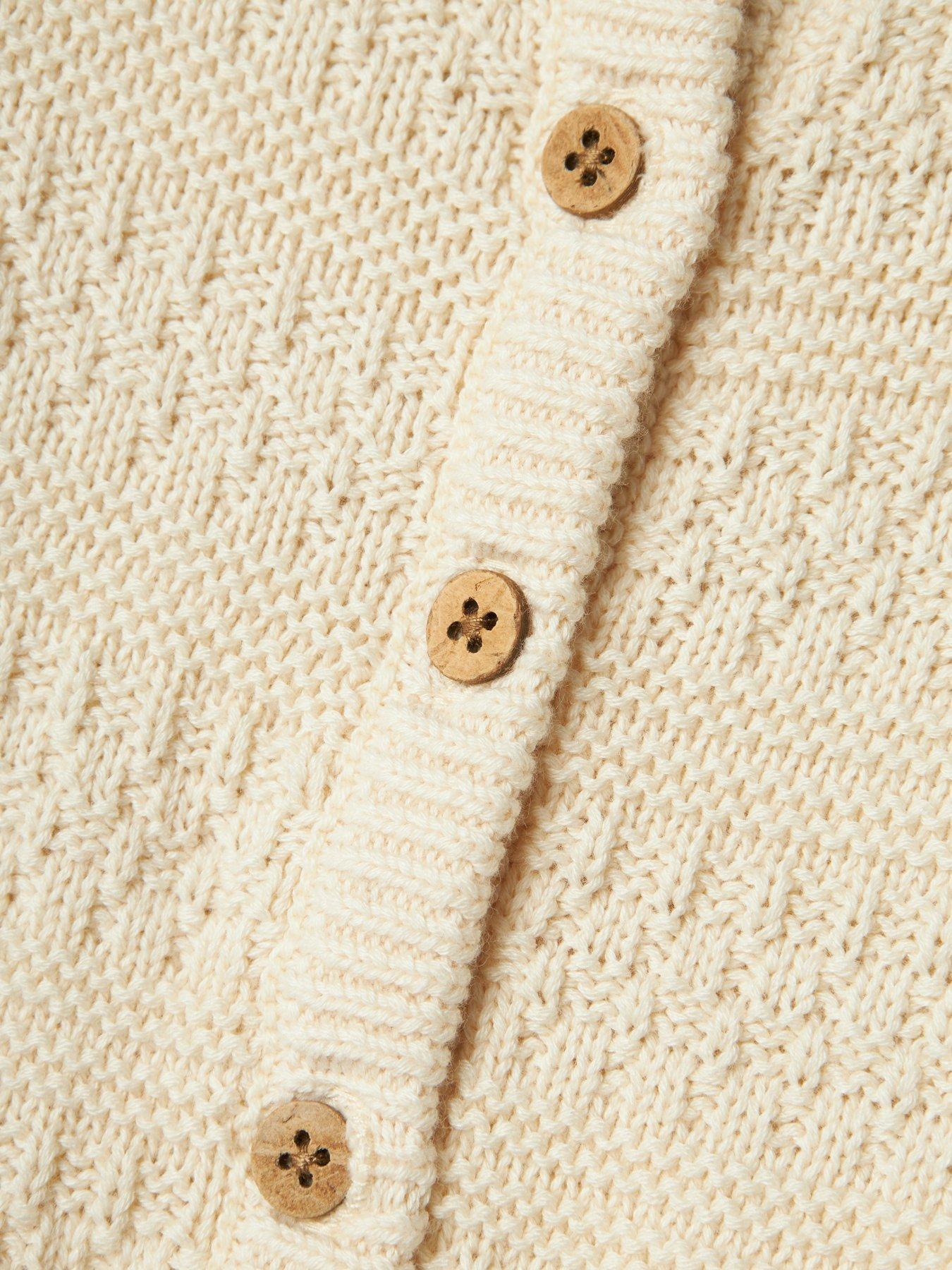 Image 4 of 4 of Lil Atelier Baby Boys Knitted Cardigan - Turtledove
