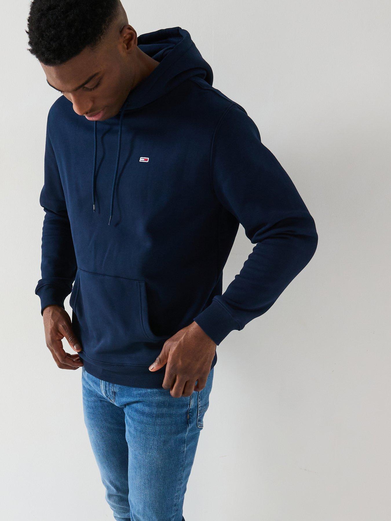 undefined Regular Small Flag Hoodie - Navy