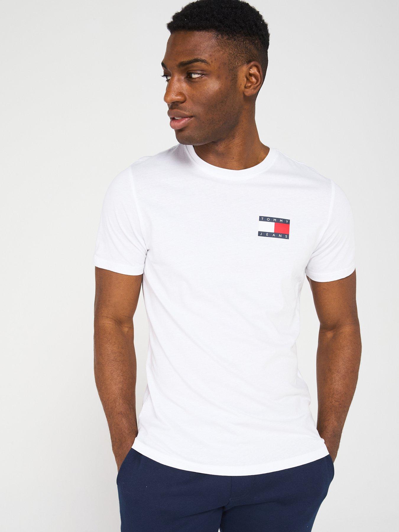 undefined Slim Essential Flag T-Shirt - White
