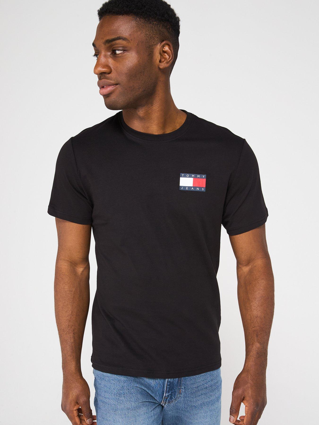 undefined Slim Essential Flag T-Shirt - Black