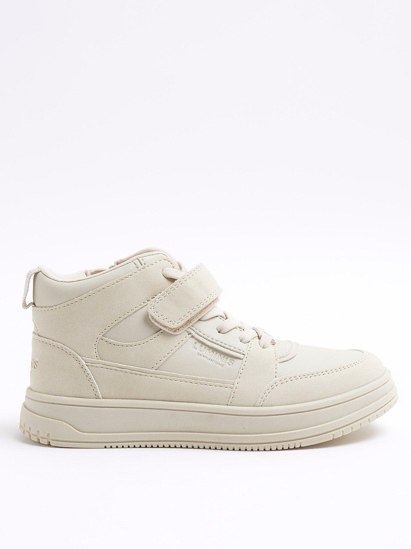 undefined Boys Hi Top Trainers - Beige