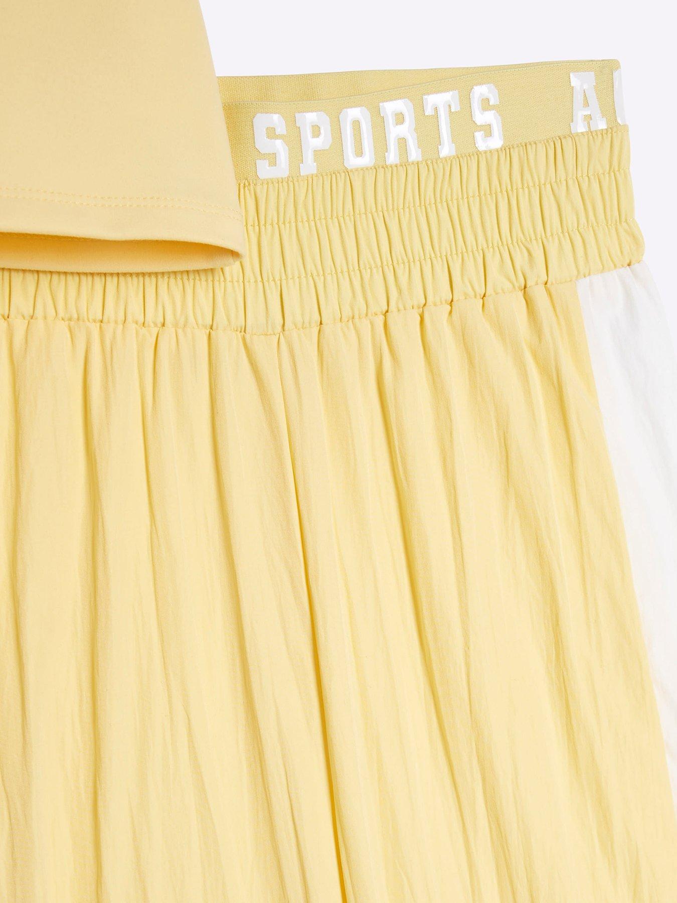 T-shirt Basique River Island Fille Coton Jaune Taille 2-3 Ans