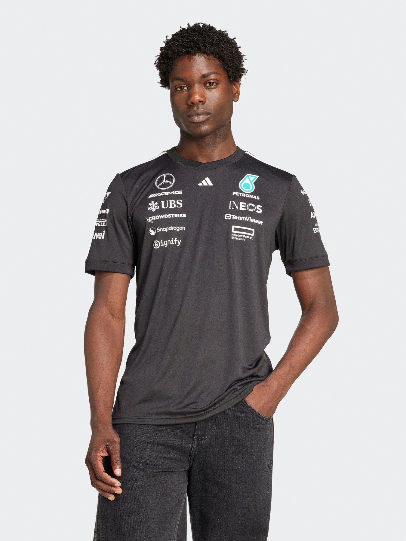undefined Men's Mercedes Driver Jersey - Black