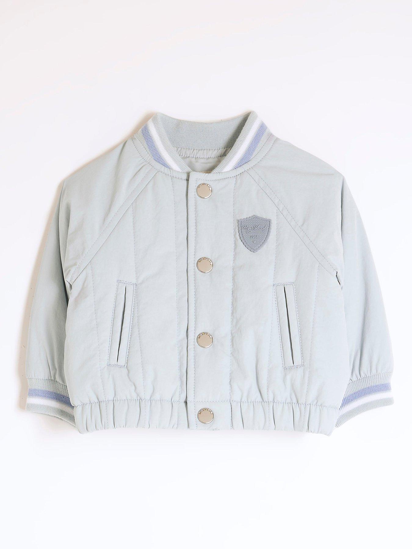 undefined Baby Boys Bear Bomber Jacke - Blue