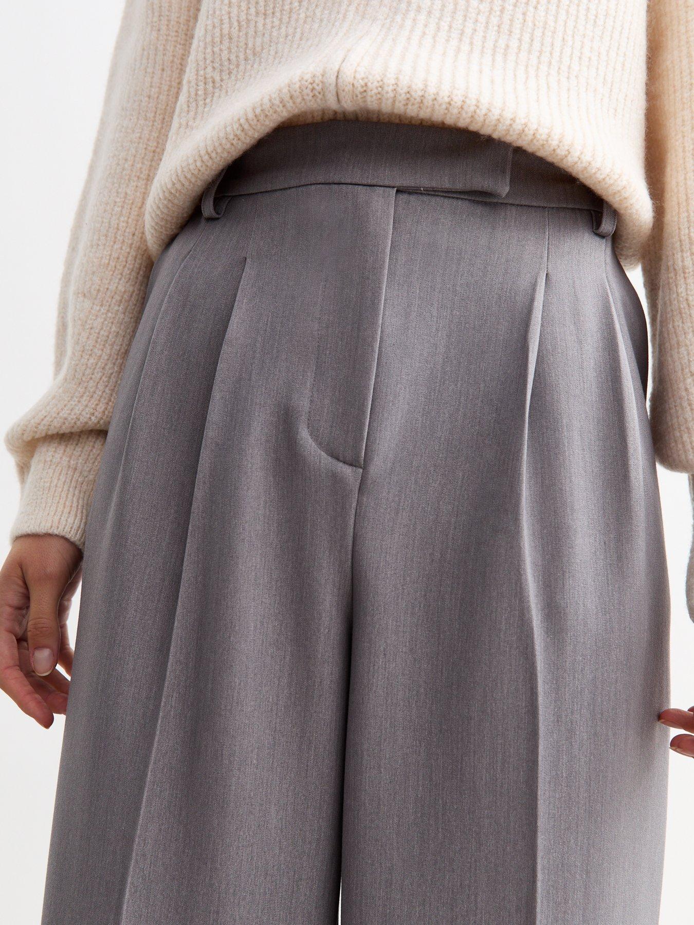 2920147 Grey Wide Leg Trousers