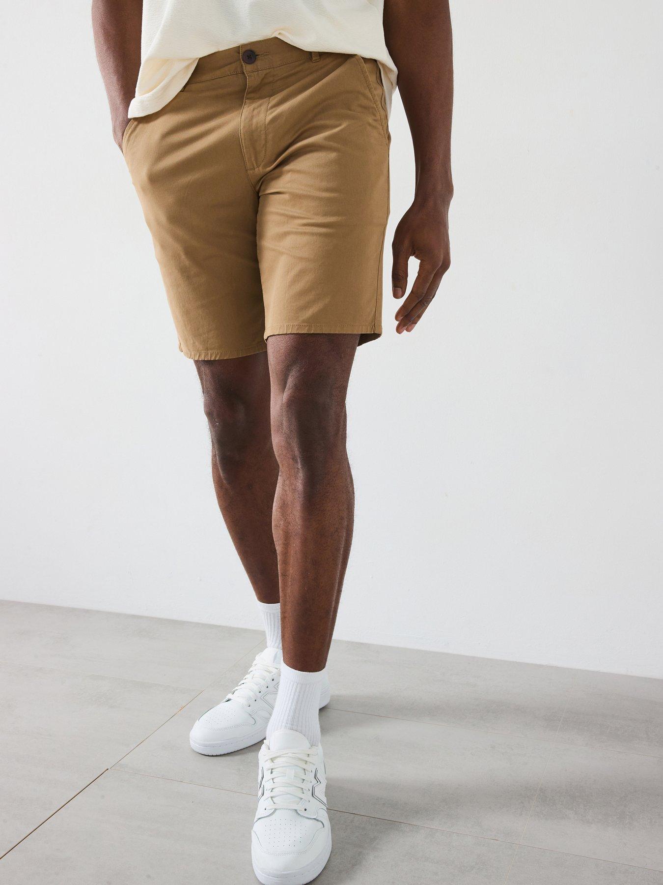 undefined Hawk Twill Shorts - Beige