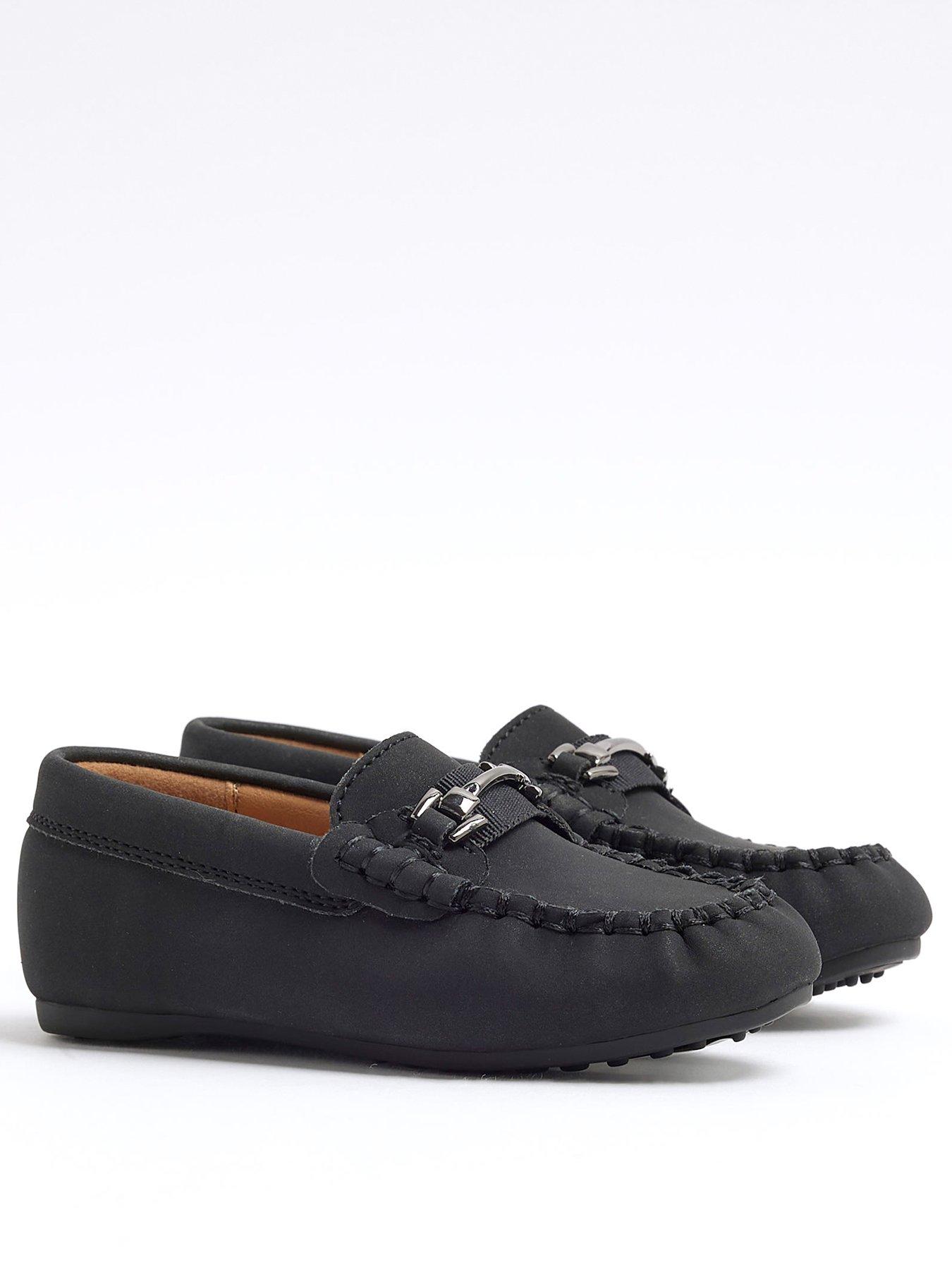 River Island Mini Boys Snaffle Loafers Black Very