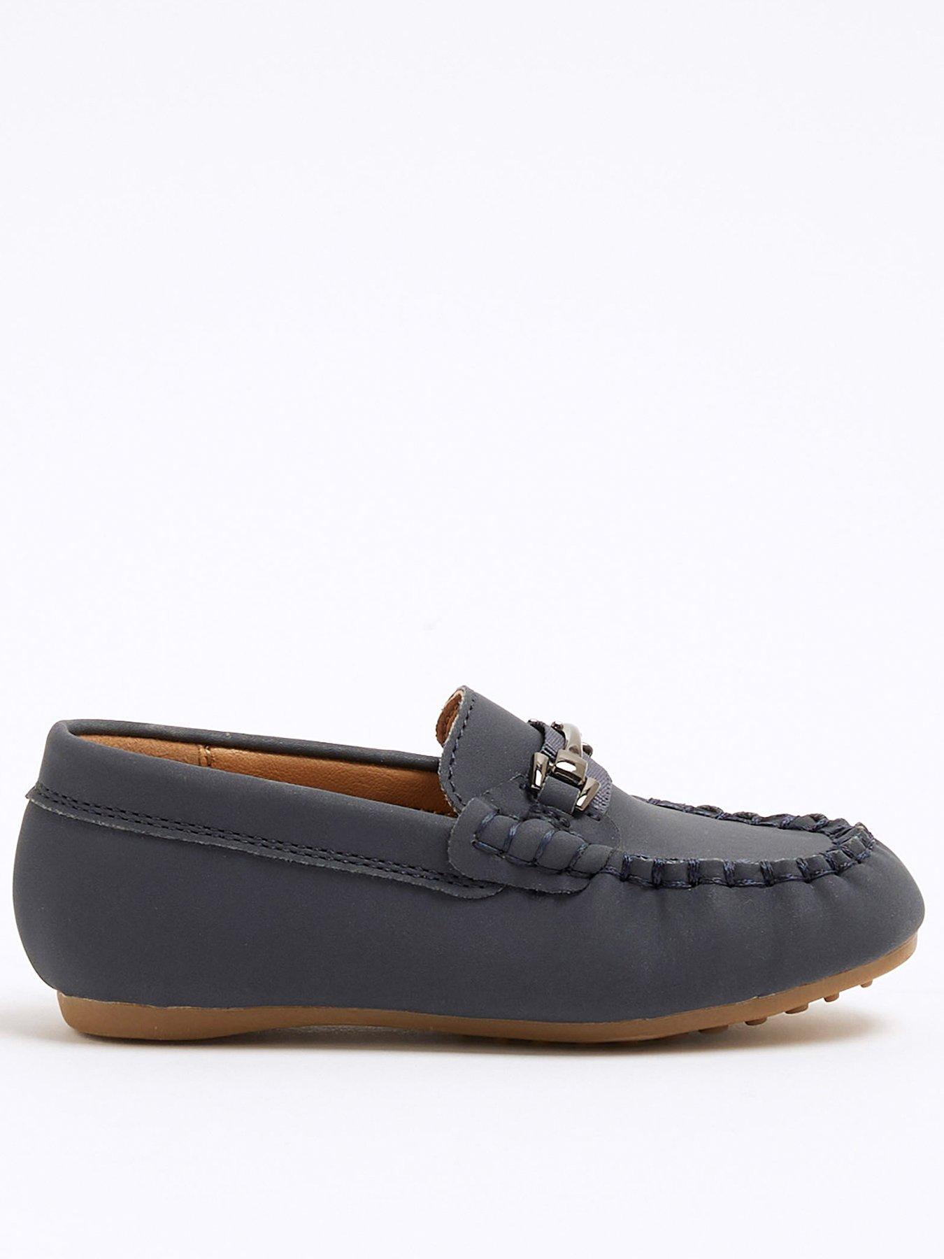 undefined Boys Snaffle Loafers - Navy