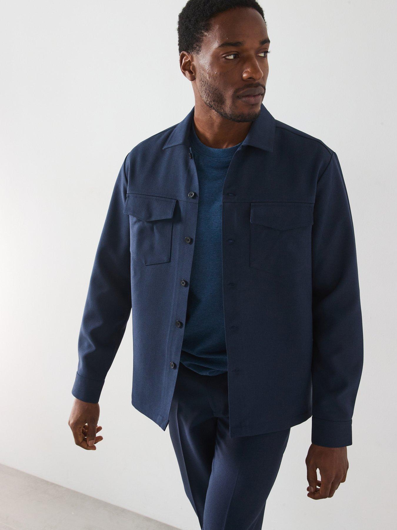 undefined Kenneth Archive Relaxed Fit Overshirt - Navy