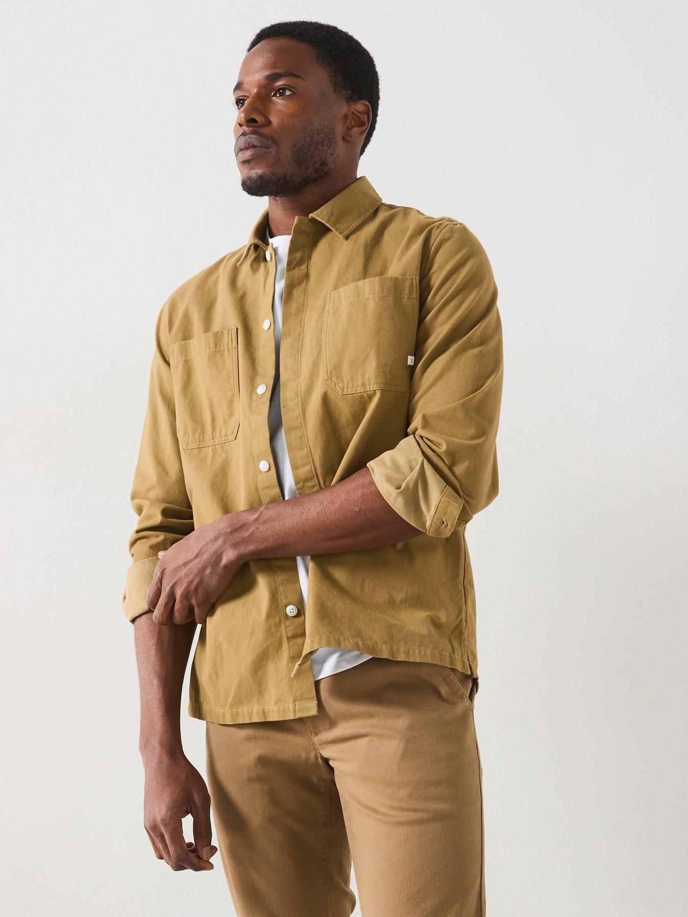undefined Leon Relaxed Fit Overshirt - Khaki