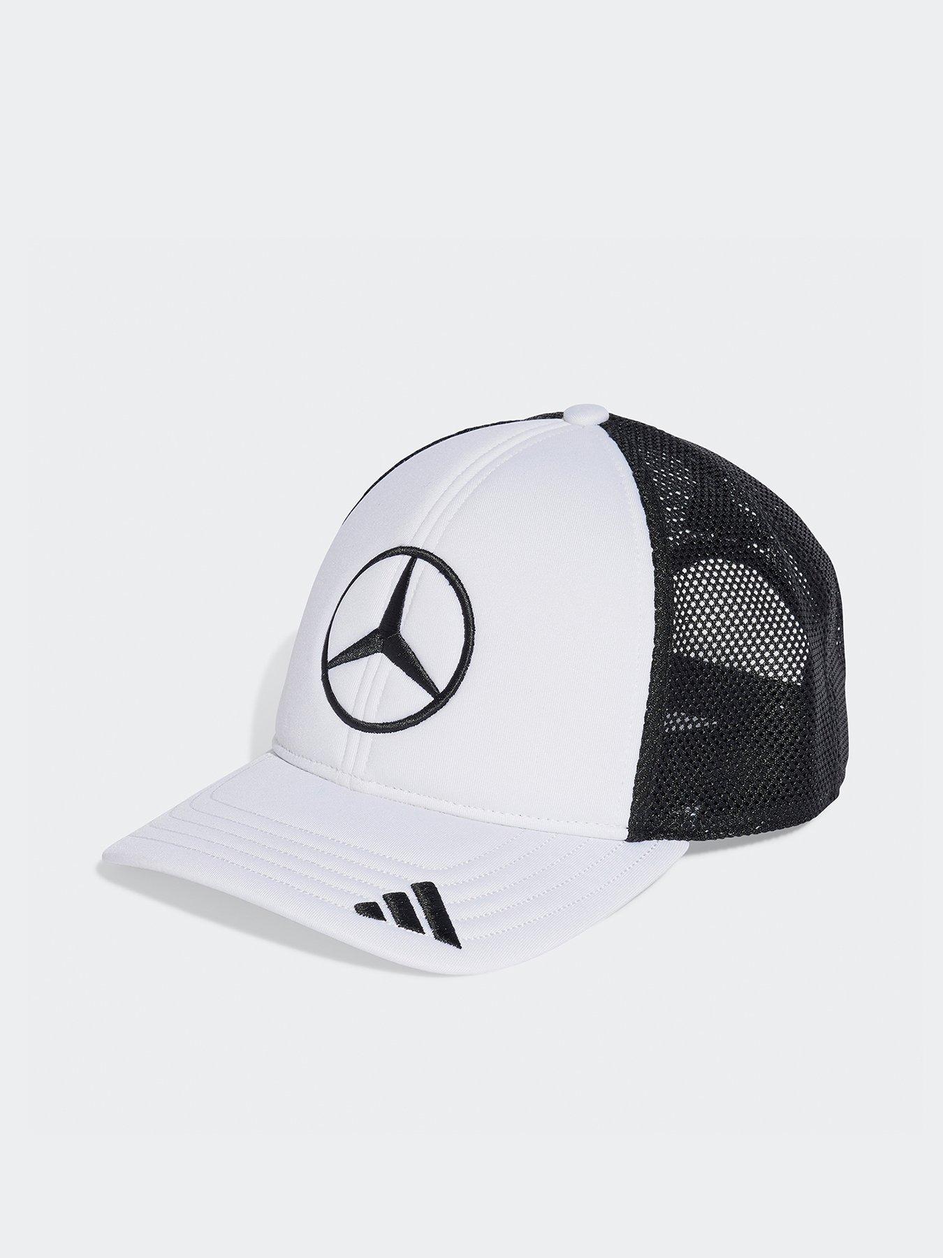 undefined Mens Mercedes Trucker Cap -white