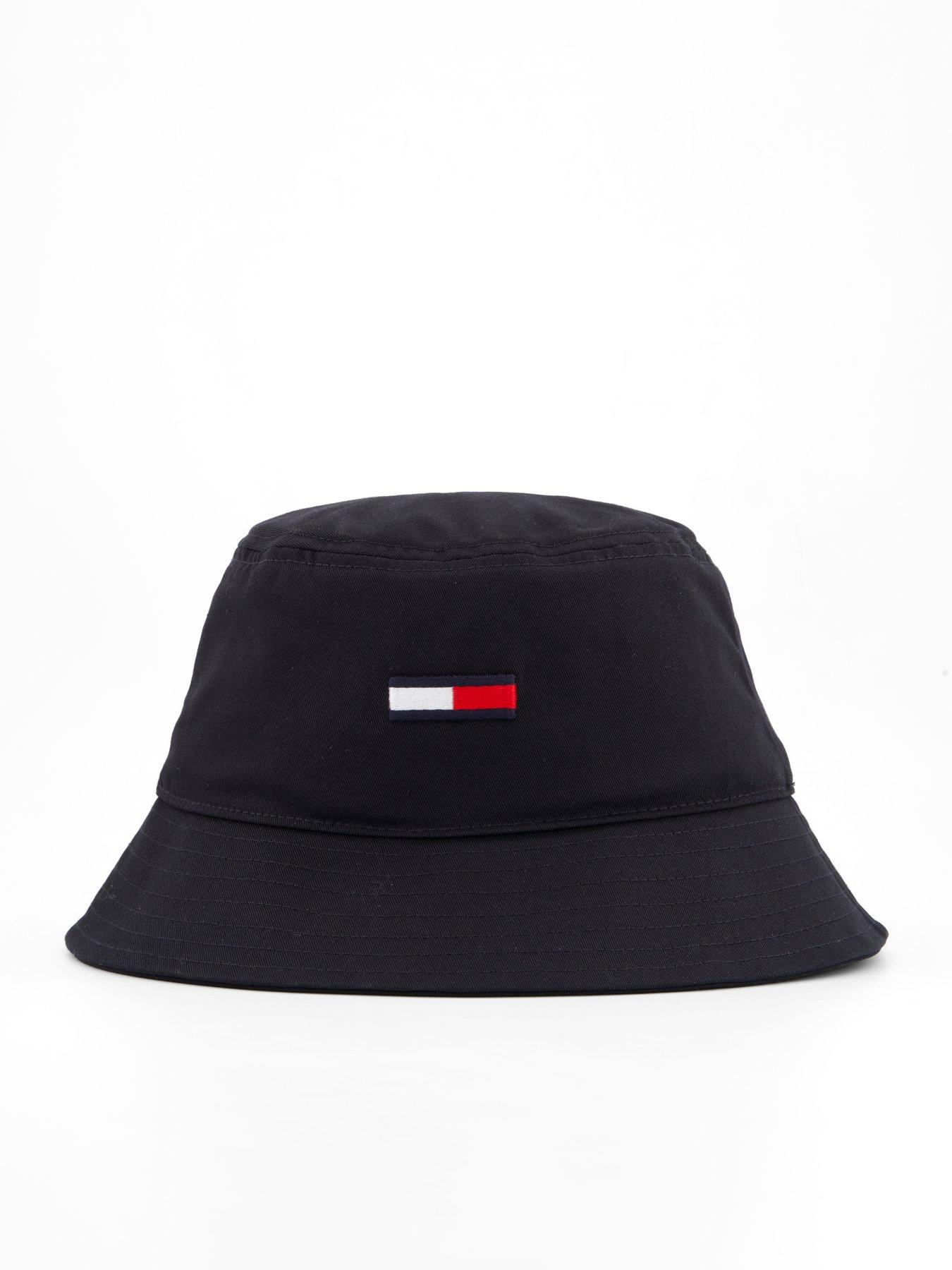 Image 3 of 4 of Tommy Jeans Flag Bucket Hat - Black