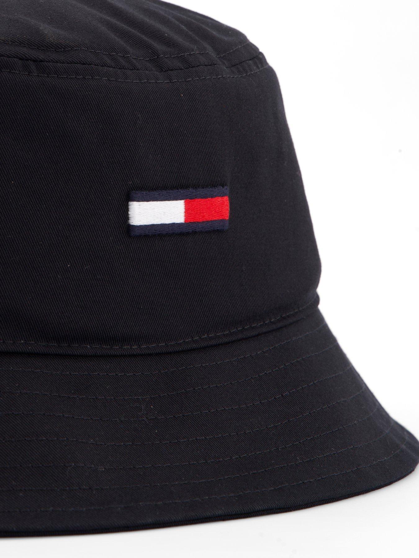 Image 4 of 4 of Tommy Jeans Flag Bucket Hat - Black