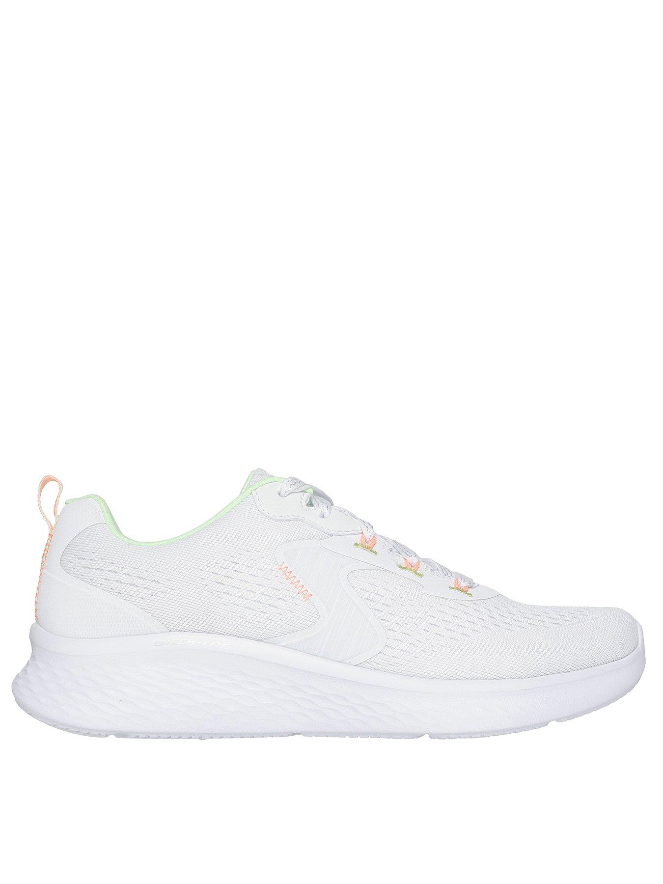 undefined Engineered Mesh Lace-up Trainer - White